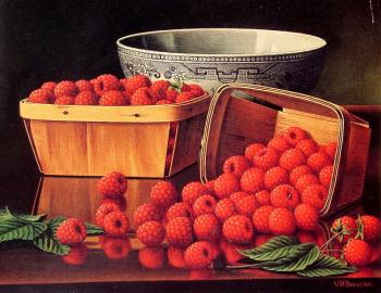 Levi Wells Prentice : Baskets of Raspberries